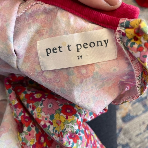 Petit Peony Liberty Print toddler outfit - Picture 2 of 4